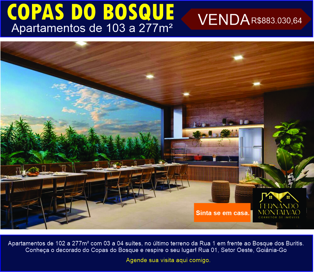 Copas do Bosque(Setor Oeste, Goiânia-GO) Copas do Bosque(Setor Oeste, Goiânia-GO)